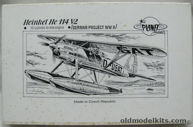 Planet Models 1/72 Heinkel He-114 V2 12 Cylinder Engine - Civil D-UGAT, 036 plastic model kit